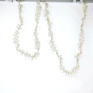 Garland Beads Wire Rope Trim for Tiebacks Table Chandelier Window Decor 72"