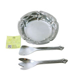 Load image into Gallery viewer, Wilton Armetale Salad Bowl Mixing Spoon Fork 3 pc Set Belle Mont Original Box
