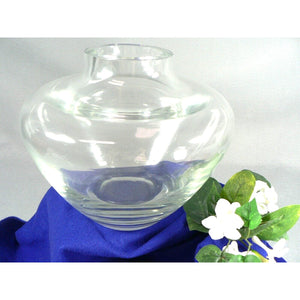 Art Glass Vase Thick Walled Modern Decorator Style