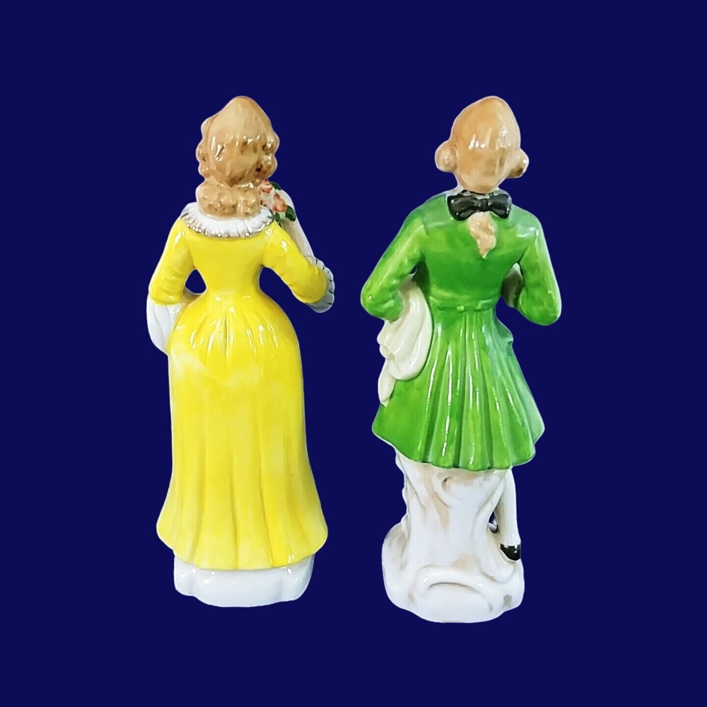 French Style Figurines Man Woman Versailles Era Hand Painted Japan