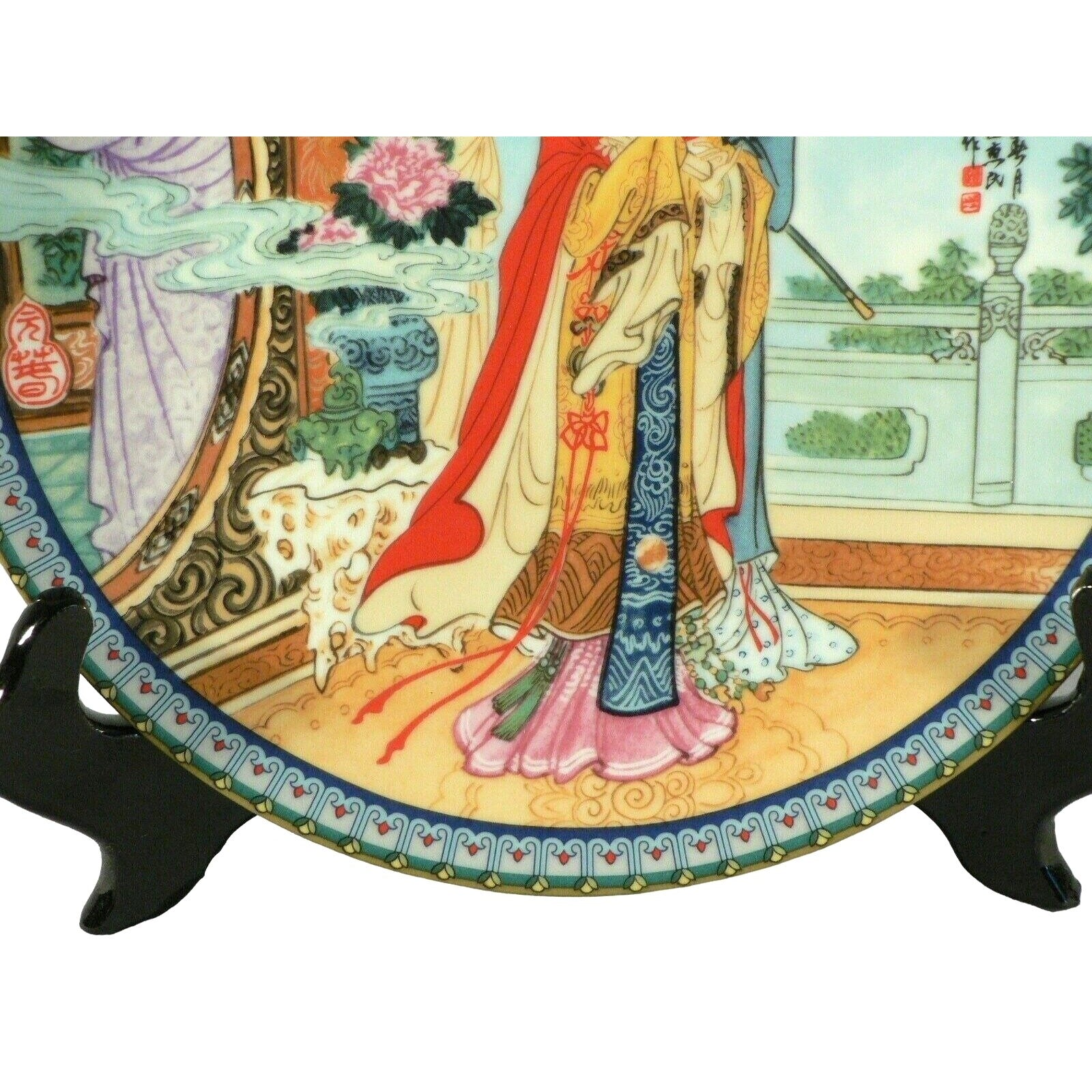 Decorative Chinese Porcelain Plate With Traditional Scene Red Mansion Limited Ed