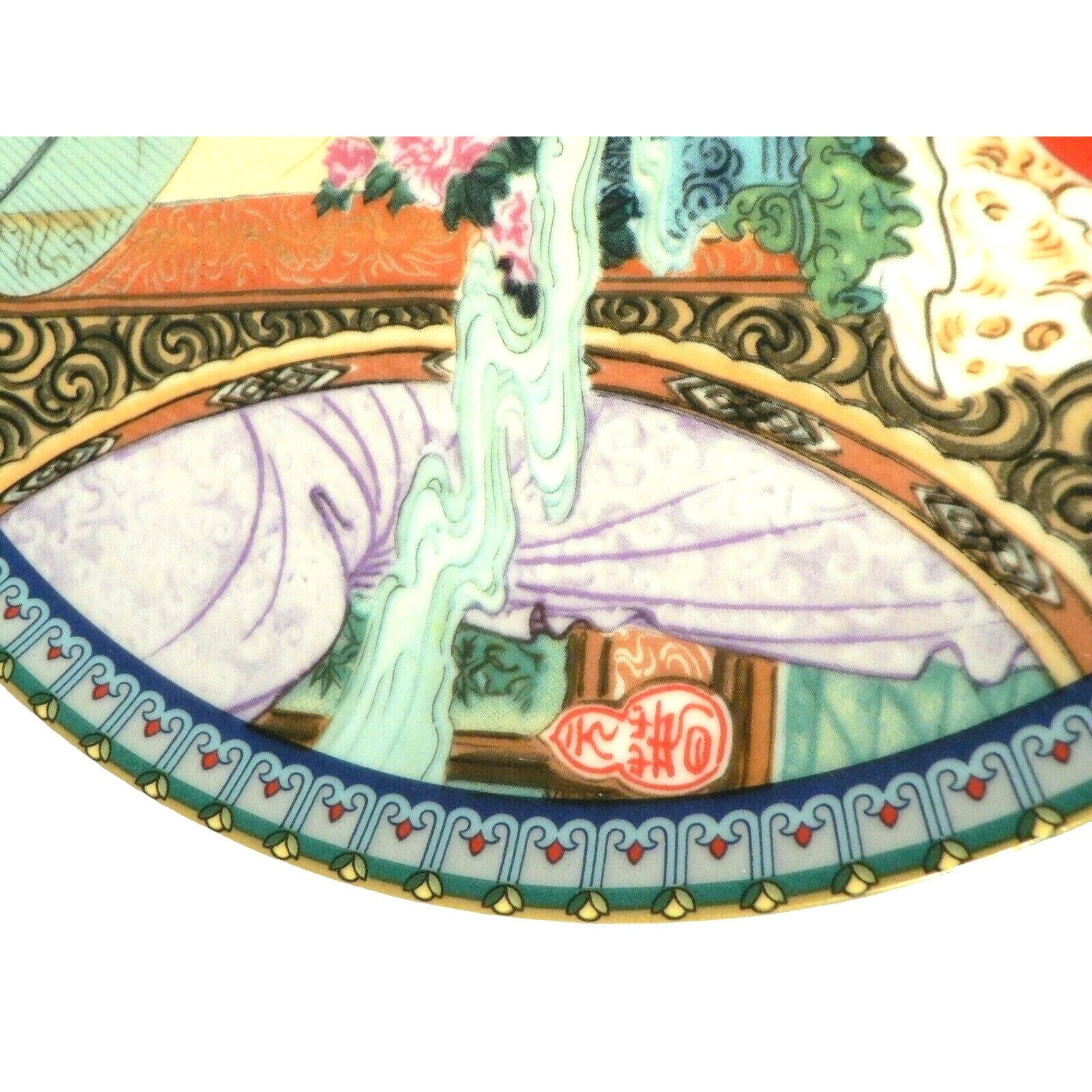 Decorative Chinese Porcelain Plate With Traditional Scene Red Mansion Limited Ed