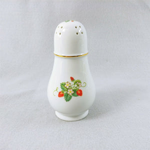 Sugar Shaker by Avon Strawberries Porcelain 22K Gold Trim Vintage