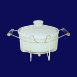 Load image into Gallery viewer, Casserole Dish With Lid and Carrying Stand and Lid Rest Made in England EP Metal
