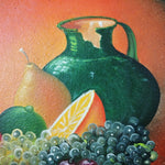 Load image into Gallery viewer, Cast Iron Skillet Art with Easel Hand Painted Fruit Design Decoration Only
