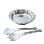 Load image into Gallery viewer, Wilton Armetale Salad Bowl Mixing Spoon Fork 3 pc Set Belle Mont Original Box
