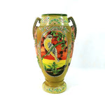 Load image into Gallery viewer, Vase Asian Bird Floral Moriage Raised Relief Design Old Made in Japan 13&quot;

