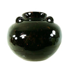 Load image into Gallery viewer, Vase Planter Pot Ceramic Pottery Brown Raised Loops
