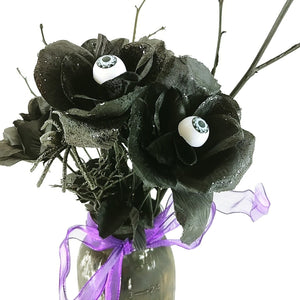 Handmade Halloween Floral Vase Decor Novelty Creepy  Spooky Eyeball