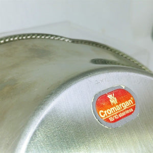 Serving Bowl Stainless Scalloped Edge Vintage Kitchen Decor 8.5" WMF Cromargan