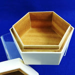 Load image into Gallery viewer, Storage Trinket Vanity Box Antoinette Agate a Pottery Barn Collectible 5&quot;
