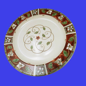 Serving Platter Chop Plate Pfaltzgraff Pattern "Mission Flower" 15"