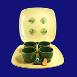 Load image into Gallery viewer, Two Serving Platters 4 Rice Bowls Cups by Charter Club Home Natura Series 1999
