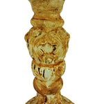 Load image into Gallery viewer, Candle Holder Pillar Column Taper Ceramic Distressed Finish Ornate 12&quot;
