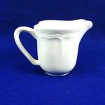 Load image into Gallery viewer, Vtg Thomson Pottery White Creamer Pitcher China 4" Microwave &amp; Dishwasher Safe
