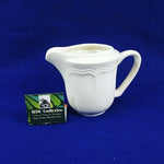 Load image into Gallery viewer, Vtg Thomson Pottery White Creamer Pitcher China 4" Microwave &amp; Dishwasher Safe
