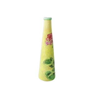 Carol Rowan Geraniums Collection Ceramic Vase 12" Tall Enesco Group