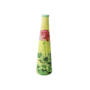 Carol Rowan Geraniums Collection Ceramic Vase 12" Tall Enesco Group