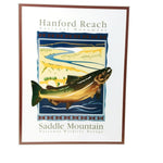 Load image into Gallery viewer, Hanford Reach Monument Saddle Mountain Wildlife Refuge Fishing Art Print  Framed
