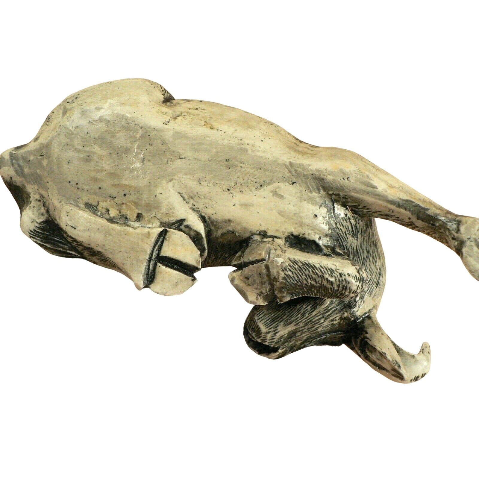 Asian style Ox Sculpture with figurine etched resin