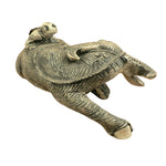 Load image into Gallery viewer, Asian style Ox Sculpture with figurine etched resin
