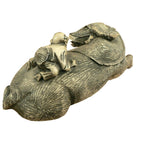 Load image into Gallery viewer, Asian style Ox Sculpture with figurine etched resin
