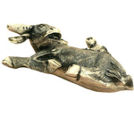 Load image into Gallery viewer, Asian style Ox Sculpture with figurine etched resin
