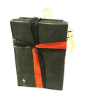 Load image into Gallery viewer, Halloween Book Stack Decor With Orange &amp; Black Ribbons and a Spooky Spider
