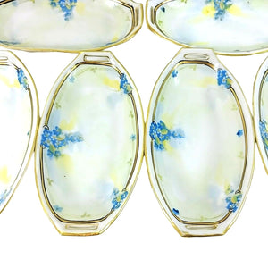 Vtg Nippon Sushi Condiment Platter With 6 Sauce Dishes Hand Painted Je-Oh China