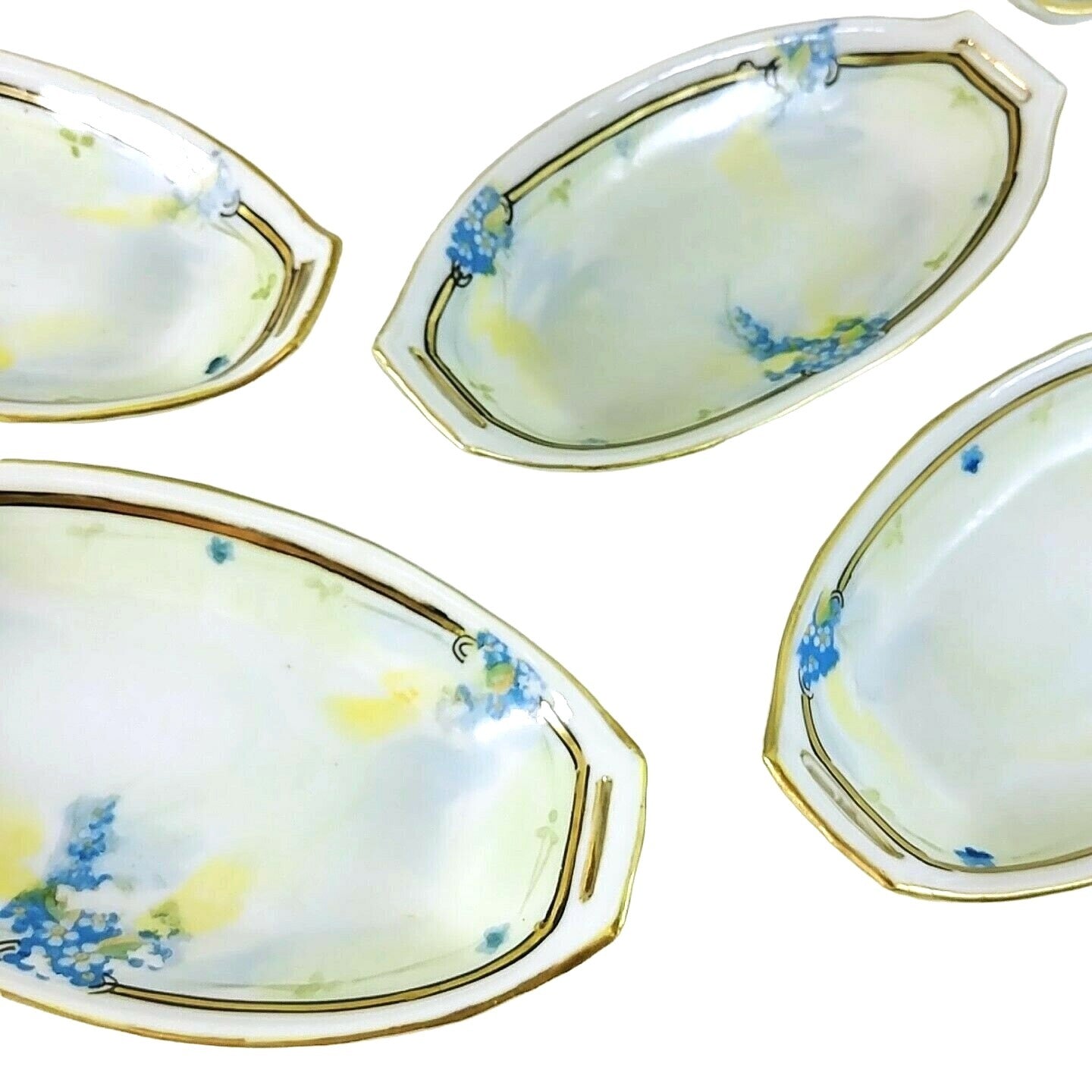 Vtg Nippon Sushi Condiment Platter With 6 Sauce Dishes Hand Painted Je-Oh China