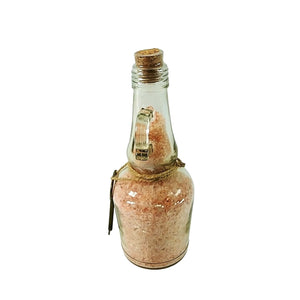 Bath Salts Decanter Bottle Sealed Handcrafted by Collins Creek Collections 7"