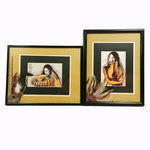 Load image into Gallery viewer, Western Tribal Portrait Art Prints Framed Double Matted 3-d collage Ranch Decor
