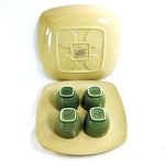 Load image into Gallery viewer, Two Serving Platters 4 Rice Bowls Cups by Charter Club Home Natura Series 1999
