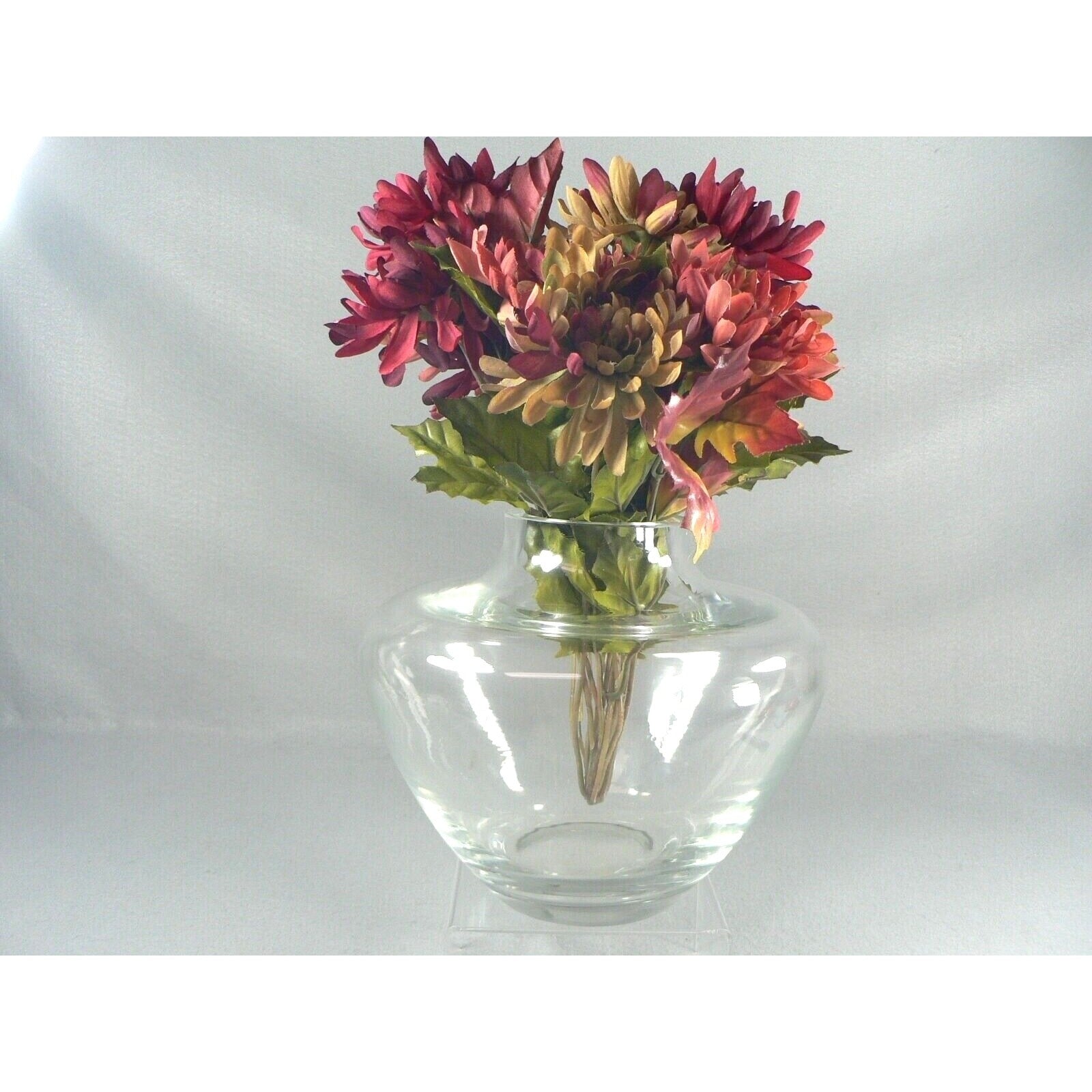 Art Glass Vase Thick Walled Modern Decorator Style