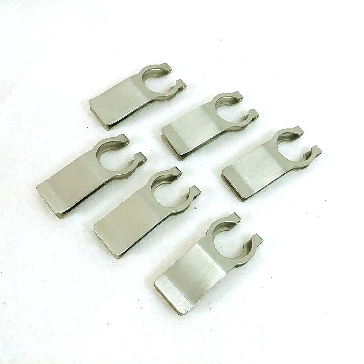 Stemware Plate Clips Set of 6 Original Box Metalla Stainless Steel Partyware