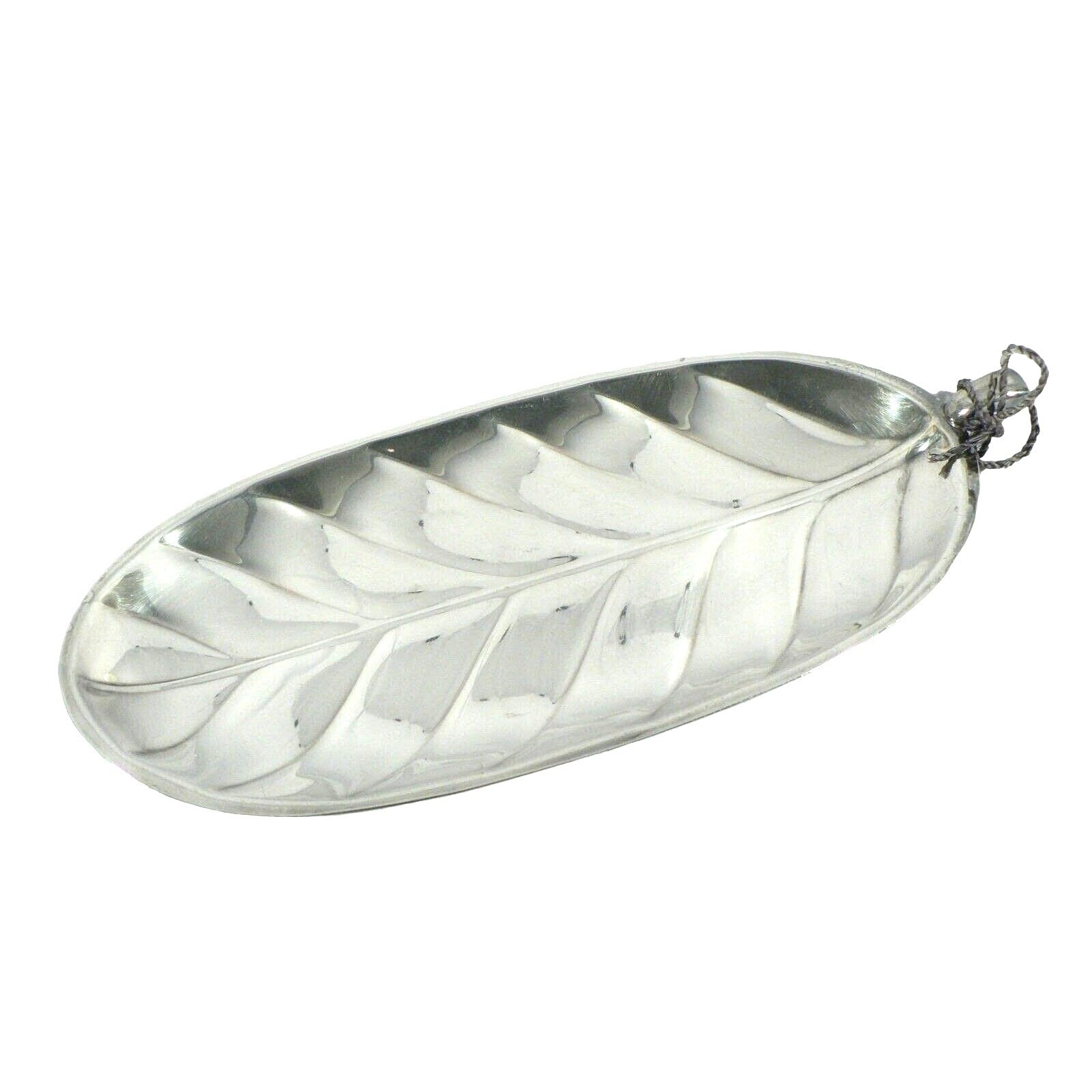 Tray Candy Nuts Condiments International Silver Co SilverPlate #8151 Leaf shape