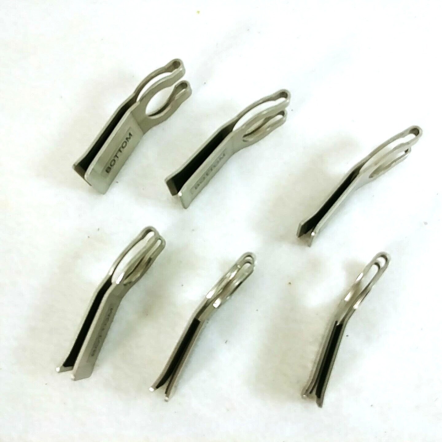 Stemware Plate Clips Set of 6 Original Box Metalla Stainless Steel Partyware