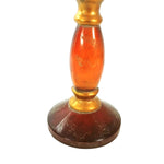 Load image into Gallery viewer, Candle Holder Transparent Amber Stemmed Table Decor 16&quot; Tall Uttermost by Design
