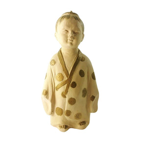 Japanese Asian Male Figurine Sculpture Dressed in Kimono 12"