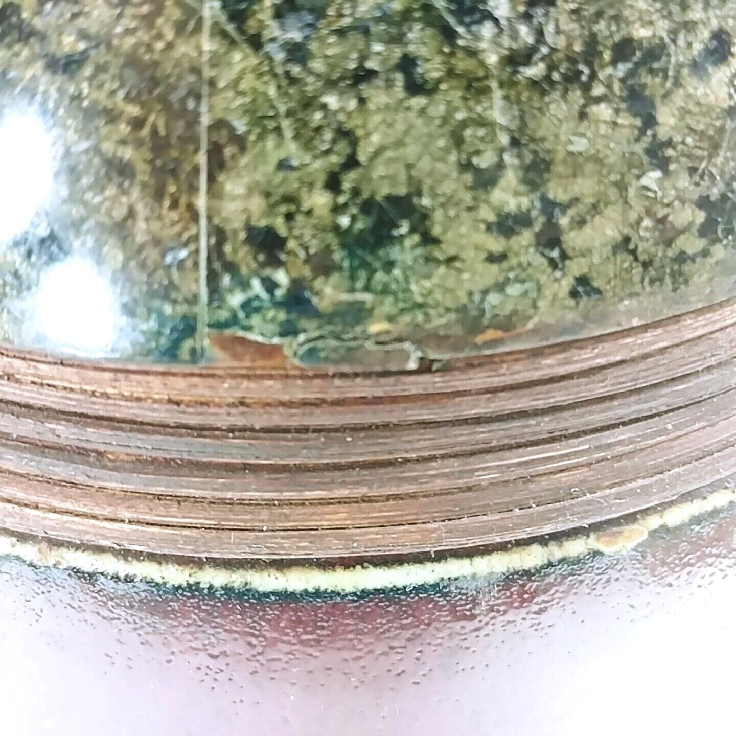 Vase Drip Glaze Pottery Cloisonne' Granite Panels Wicker Ringed Felt Pad Feet