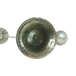 Load image into Gallery viewer, Decorative Metal Candelabra With Patina Finish 3 Arm Taper Candle Holder 17.5&quot; Tall
