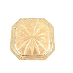 Load image into Gallery viewer, Vase Ornate 8 Panel Glass Embossed Bird Design Saw Tooth Rim
