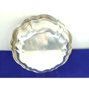 Oneida Silver-Plated Round Bowl Scalloped Edges Hallmarked Snacks Trinket Dish