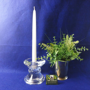 Taper and Pillar Crystal Glass Candle Holder Faceted Design Elegant Home Decor
