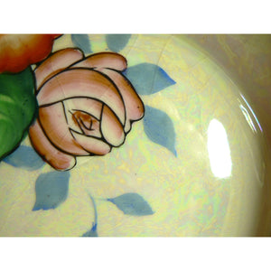 Bowl ROYAL TRICO Hand Decorated Nagoya Japan Iridescent Floral 7"