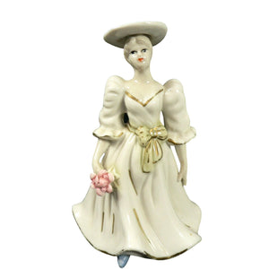 Female Figurines Victorian Ladies Vintage Porcelain K's Collection 3 pcs