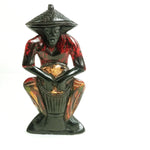 Load image into Gallery viewer, Wooden Figurine Man Playing Drum Ghana
