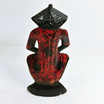 Load image into Gallery viewer, Wooden Figurine Man Playing Drum Ghana
