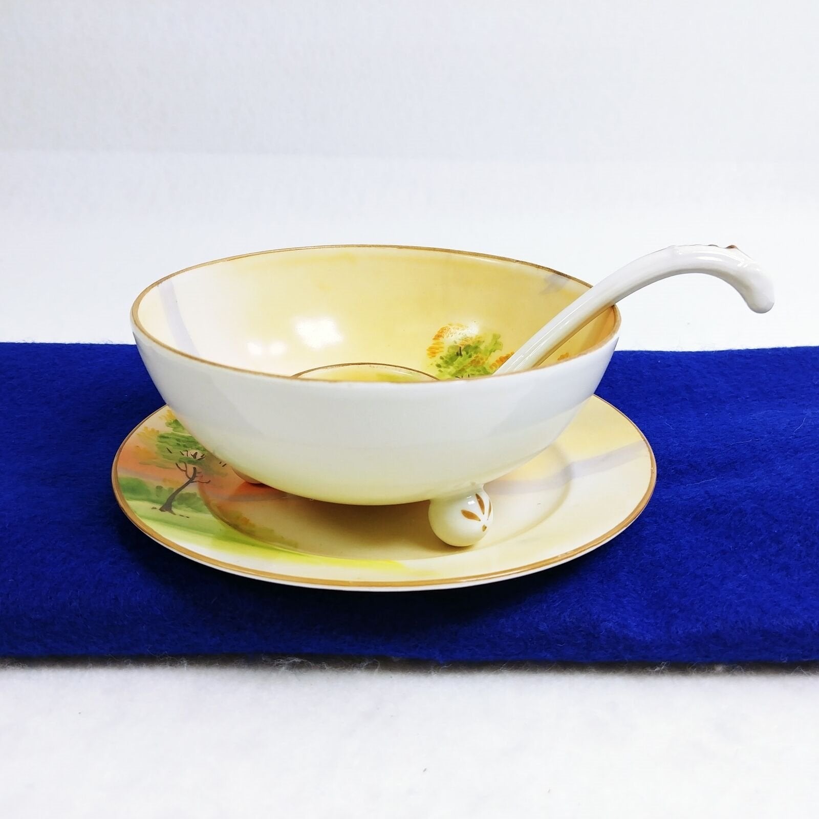 Nippon 3 Piece Mayo Set Hand Painted