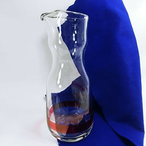 Glass Carafe Wine Juice Pitcher Decanter Tall